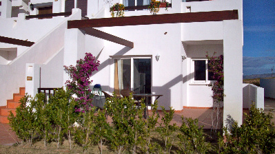 The apartment front